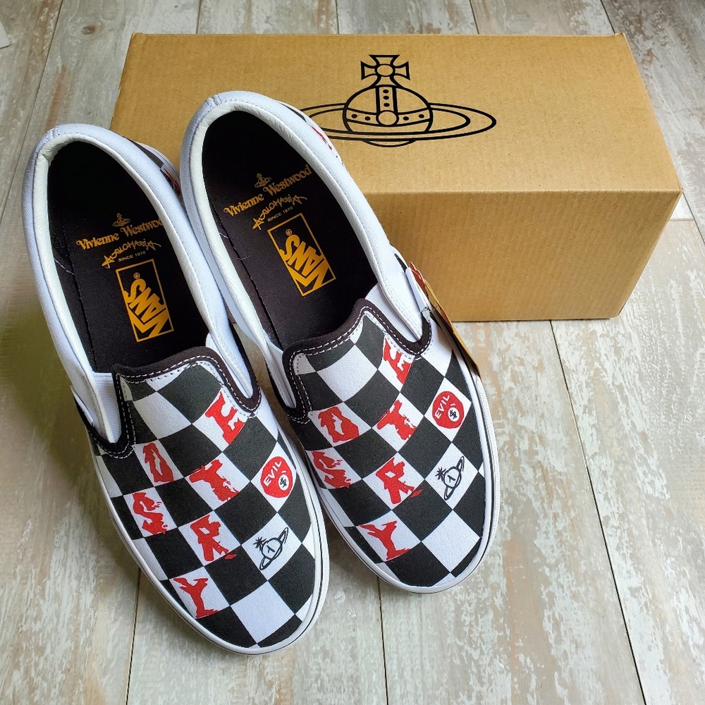 VANS X Vivienne Westwood check classic slip on - Picture 2 of 11